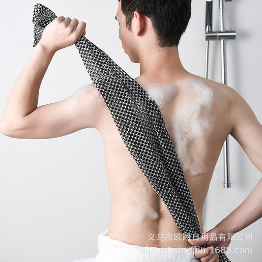Japanese-style sauna towel, household bath towel for men and women, Korean-style long exfoliating back towel, bath essential wholesale.
